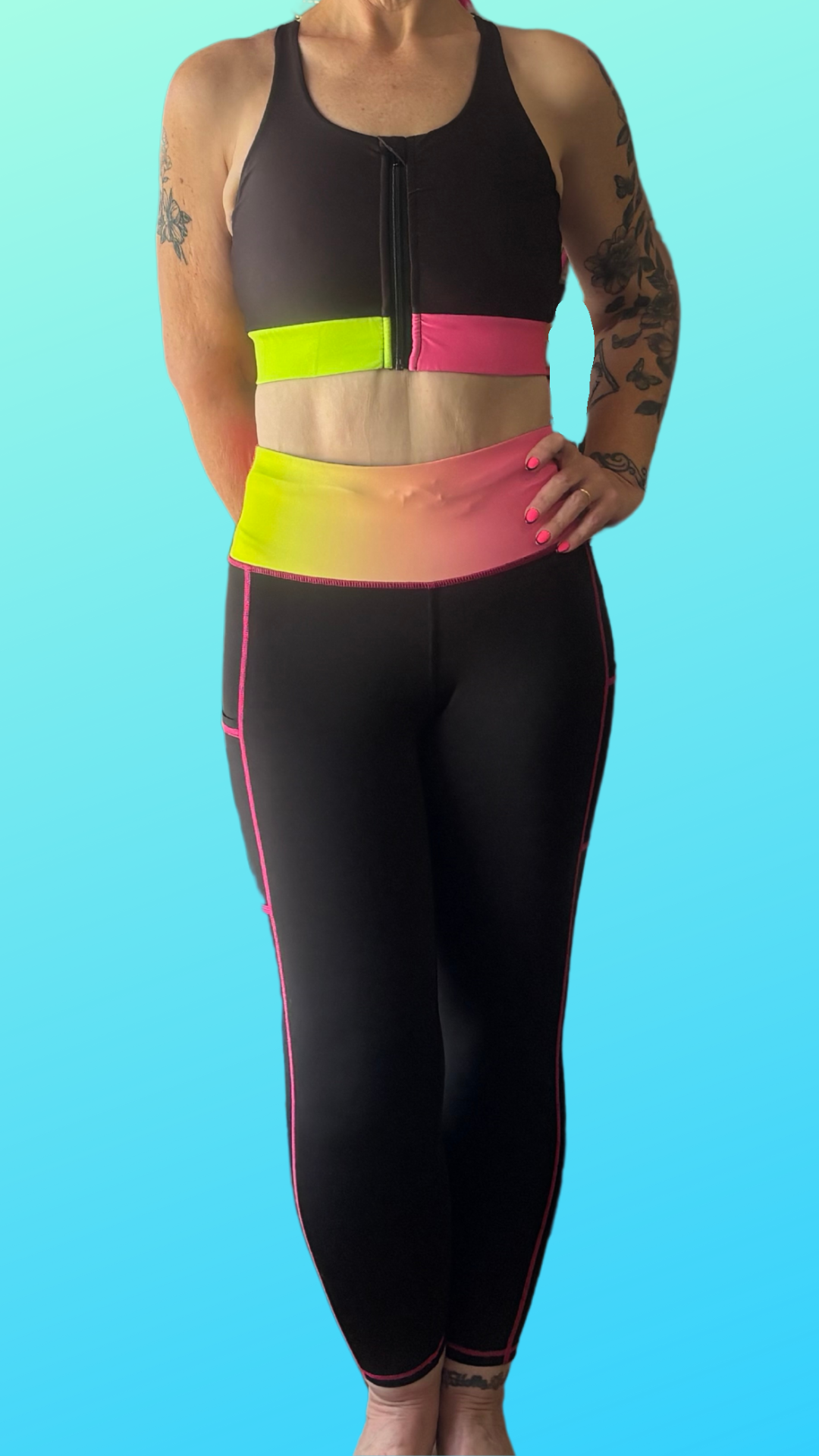 PRE-ORDER Ombre Black 7/8 Leggings