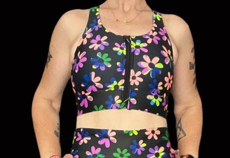 Blossom Burst Zipped Bra
