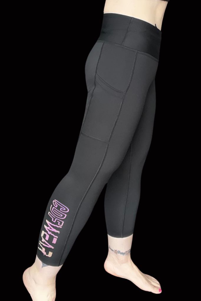 Black Customized 7/8 Leggings