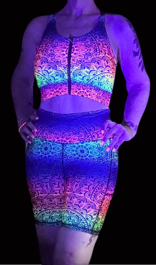 Mandala Glow Night Shorts