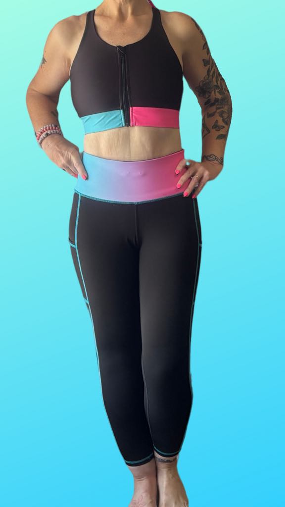 PRE-ORDER Ombre Black 7/8 Leggings